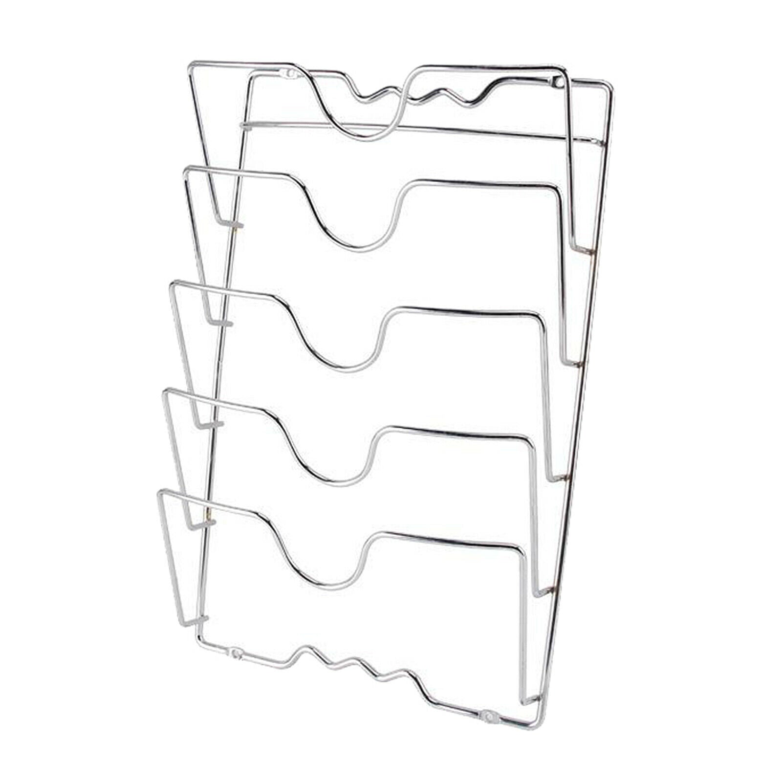 5 Layer Pan Lid Holder Rack Pot Cover Organizer Kitchen Bakeware Accessories