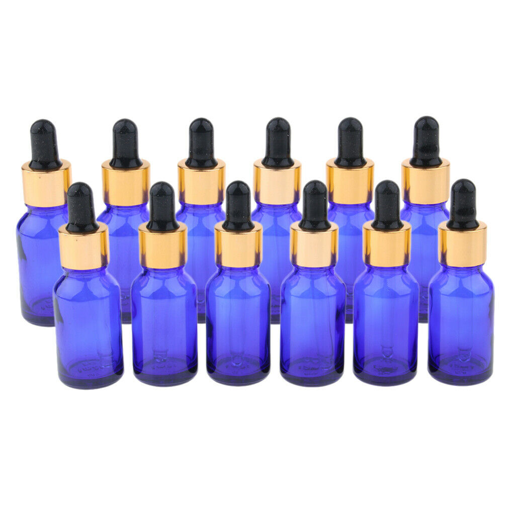 12Pieces Glass Eye Droppers Bottle Makeup Sample Vials / Refill Applicator