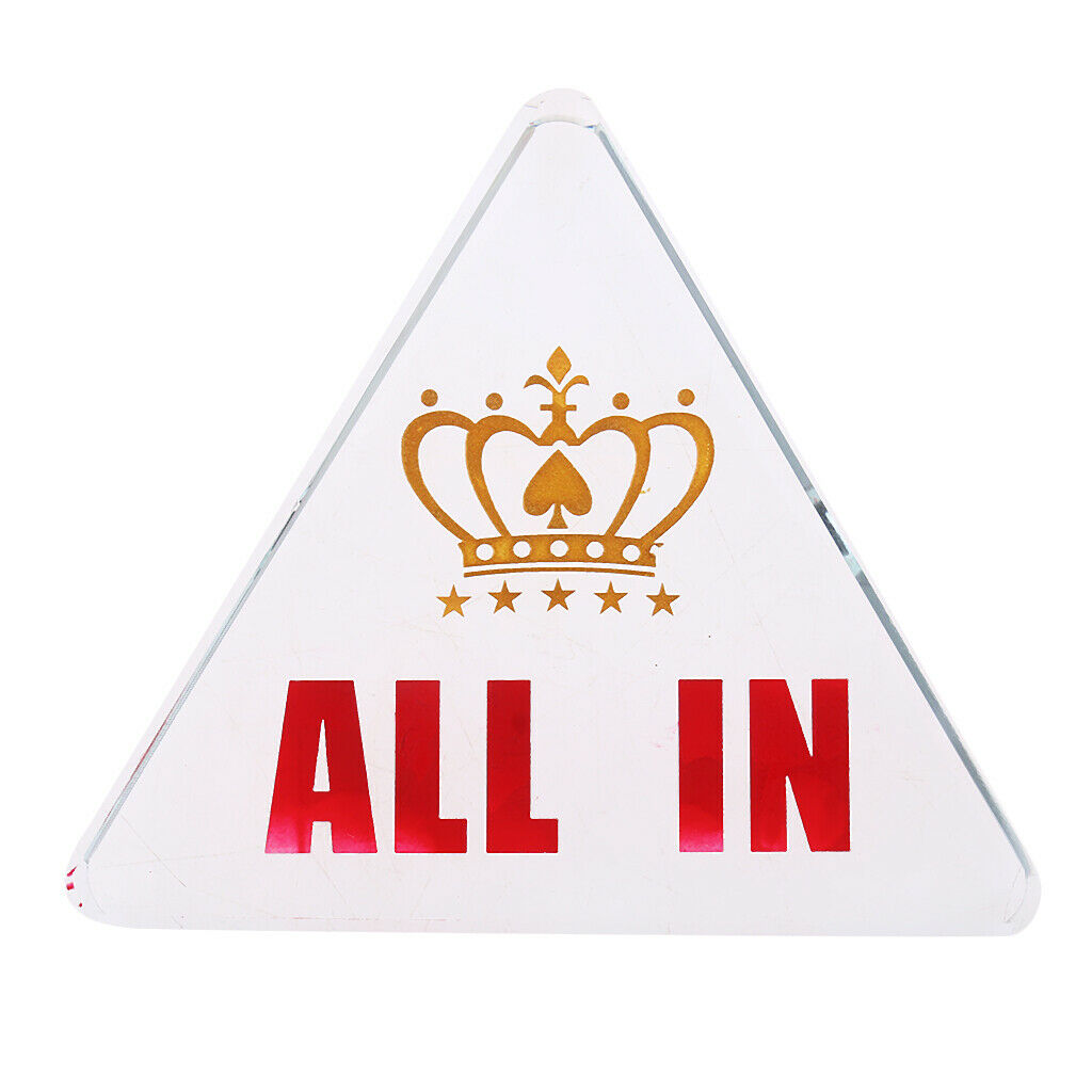 Acrylic All-in Poker Dealer Chip Card Protector Bounty Tournament Coin Gifts