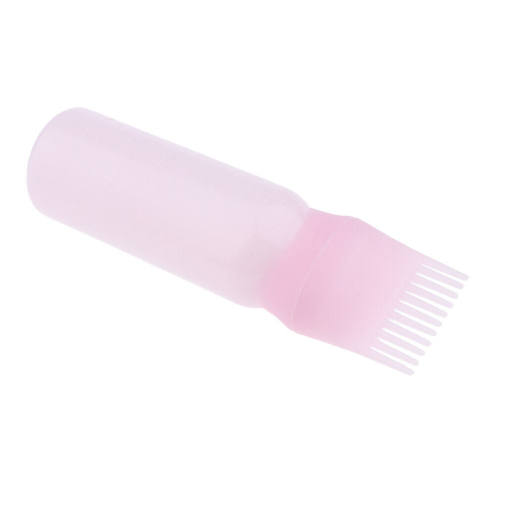 Empty Hair Dye Applicator Dispensing Brush Salon Coloring Bottle 60ml 3pcs