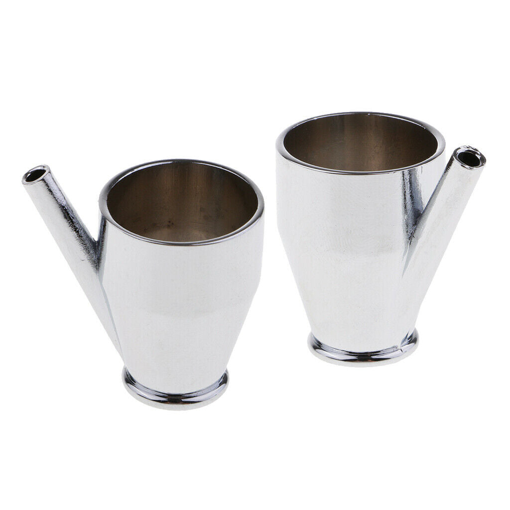 2Pc High Grade Metal Cup For Siphon Feed Airbrush Double Action Airbrushes Parts