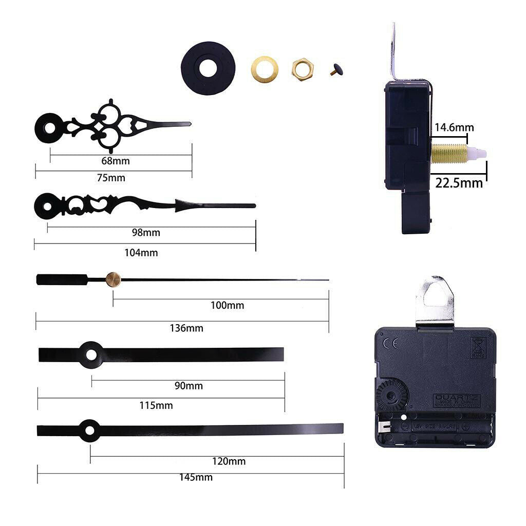 Clock Movement Parts DIY Clocks Repair Kits for DIY Clocks Craft Clocks