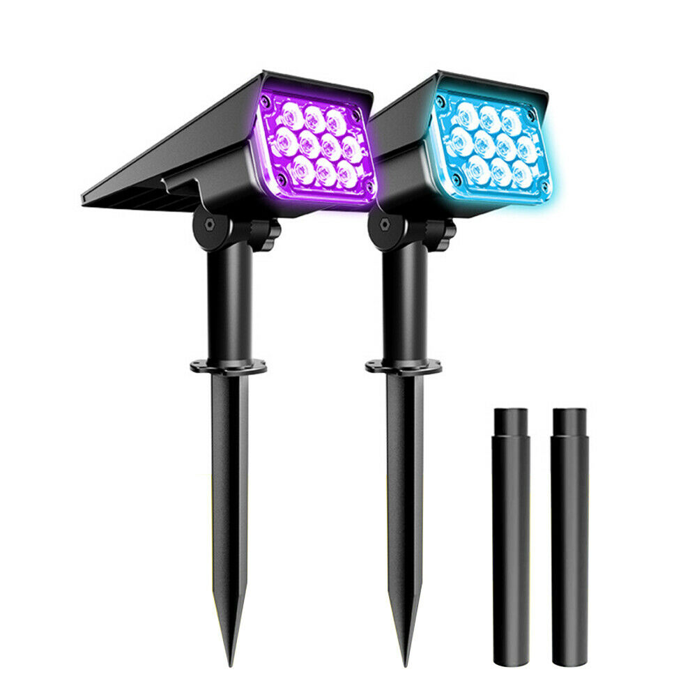 Solar Powered 20-LED Light Outdoor Garden Landscape Flood Lamp Waterproof