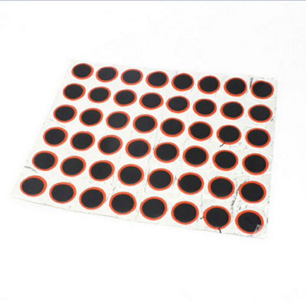 MagiDeal 48pcs Round Rubber Bike Patche TireInner Motorcycle Repair Tool Kit