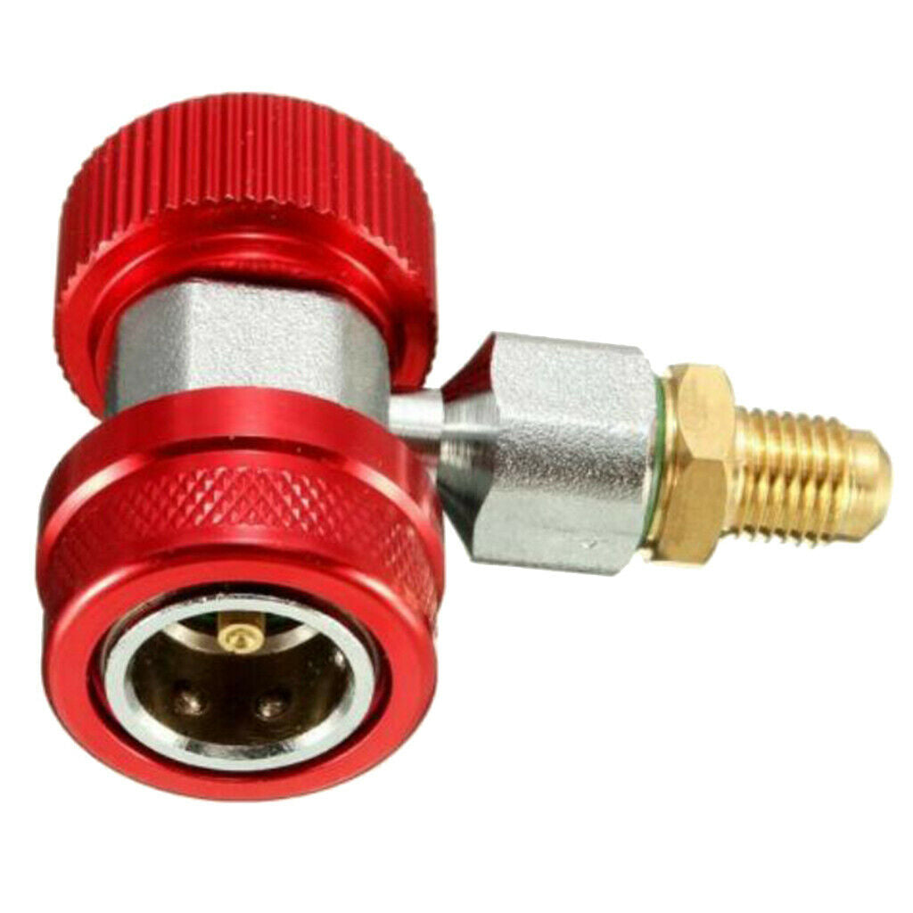 R134A Quick Coupling Adapters Refrigerant Adjustable High A/C Auto Gauge Set