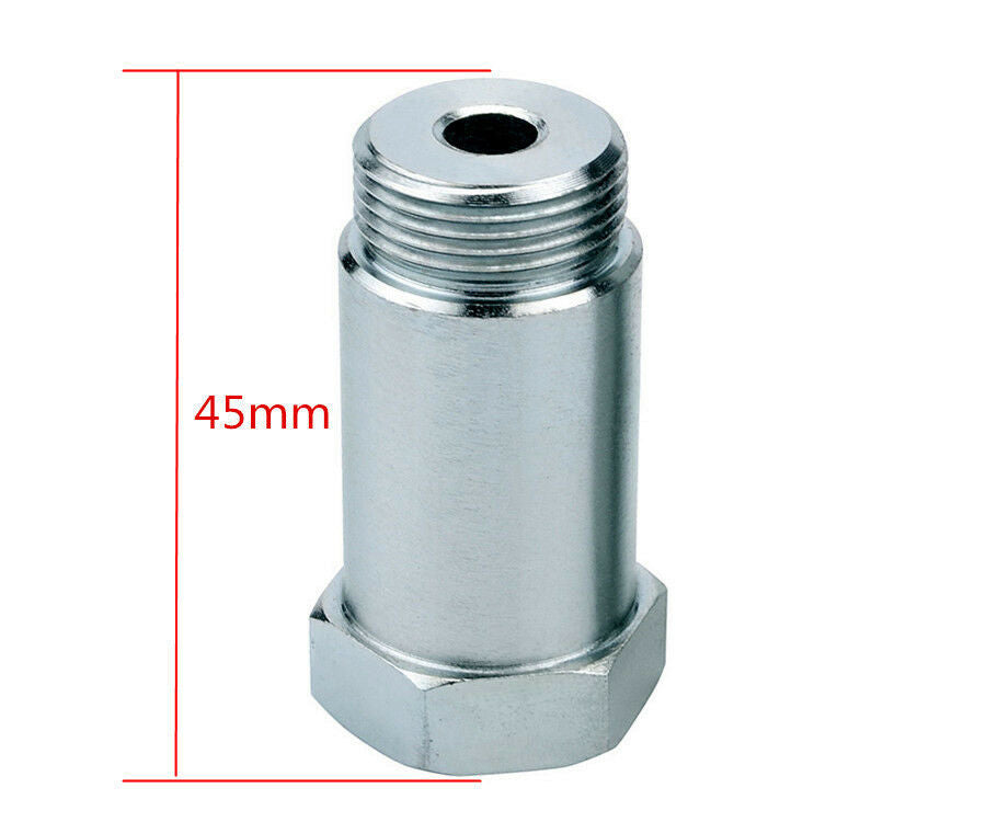 2Pcs New Straight O2 Oxygen Sensor M18 X 1.5 CEL 45mm Extension Spacer Extender