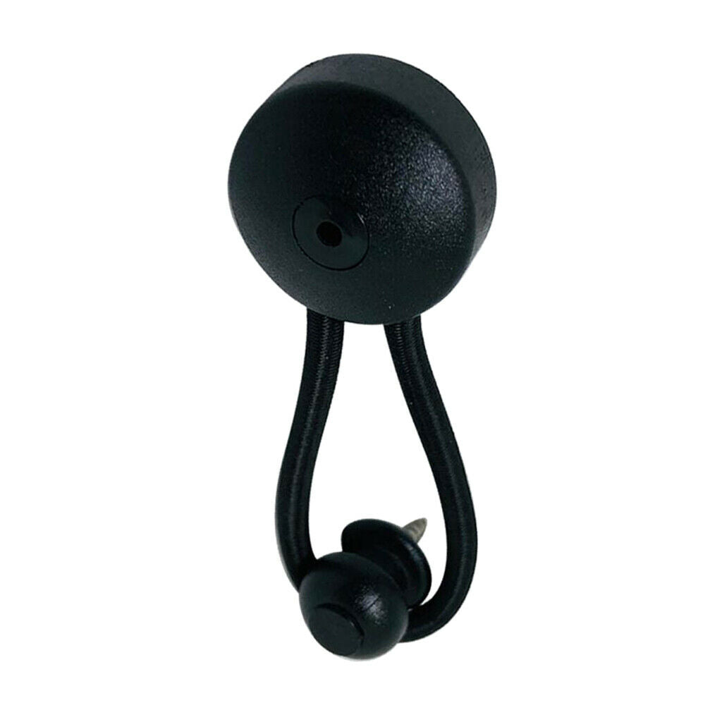 10pcs Elastic Bungee Nylon Shock Cord Fastener for Canvas Covers, Black with