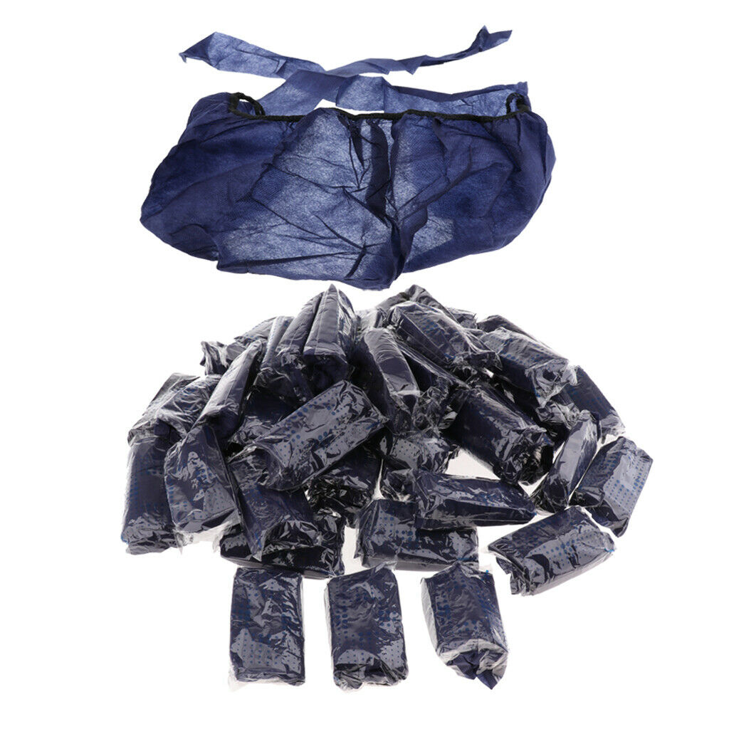 50pcs Soft Disposable Bras Spa Beauty Salon Bikini Sauna Room Bras Blue