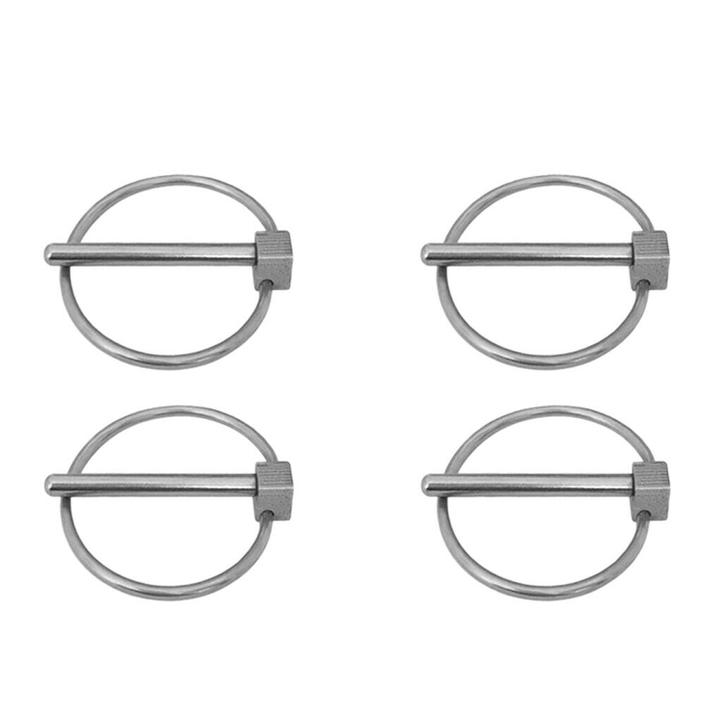 4 Pcs Lynch Pins 4mm 316 Stainless Steel Boat Trailer Parts Tractor Parts Truck