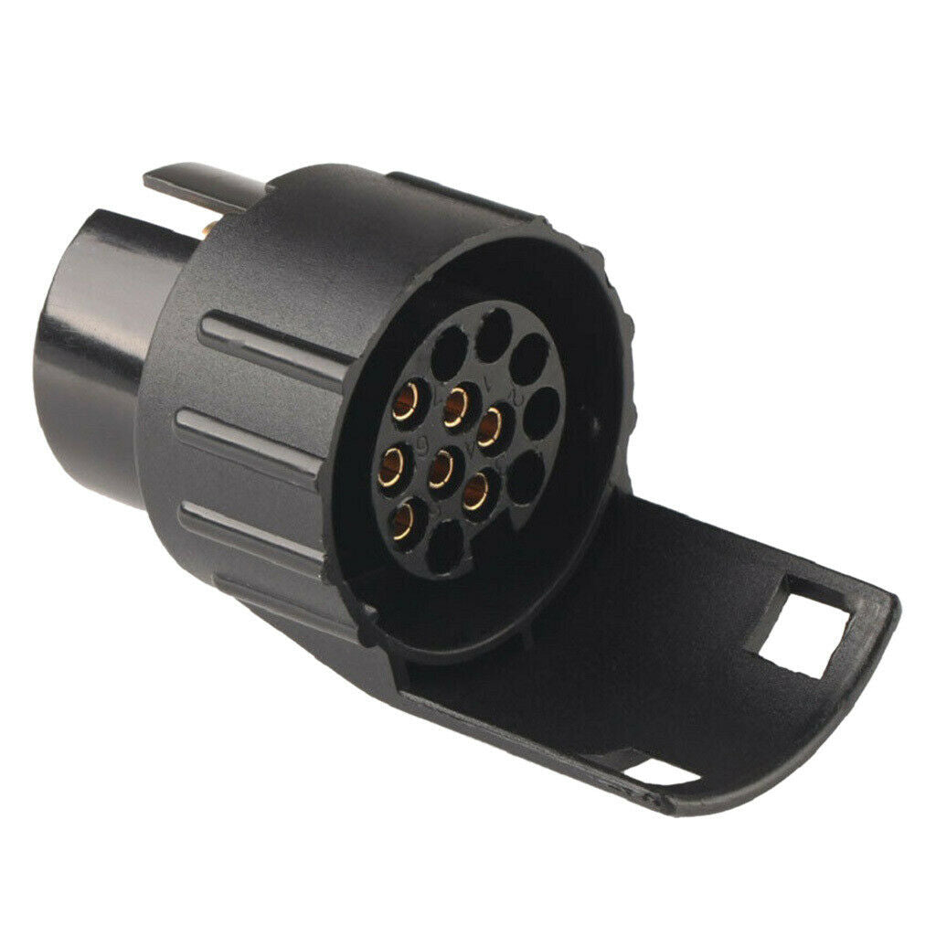 Car Trailer Truck 7-Pin to 13-Pin Plug Adapter Converter Tow Socket 12V