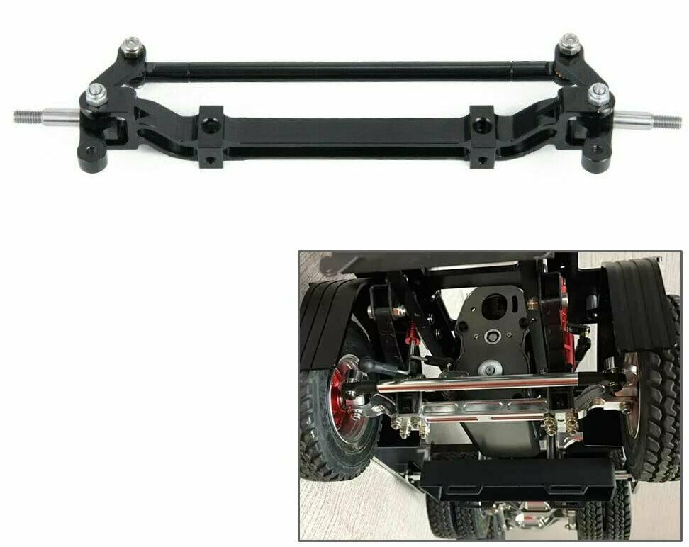 Aluminum Front Steering Wheel Axle Tractor for Tamiya 1/14 Truck RC Car Parts