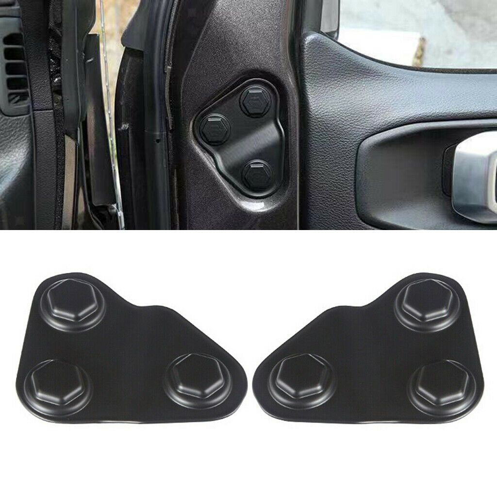 Auto Door Lock Screw Protector Cover Trim Universal For Jeep Wrangler JL