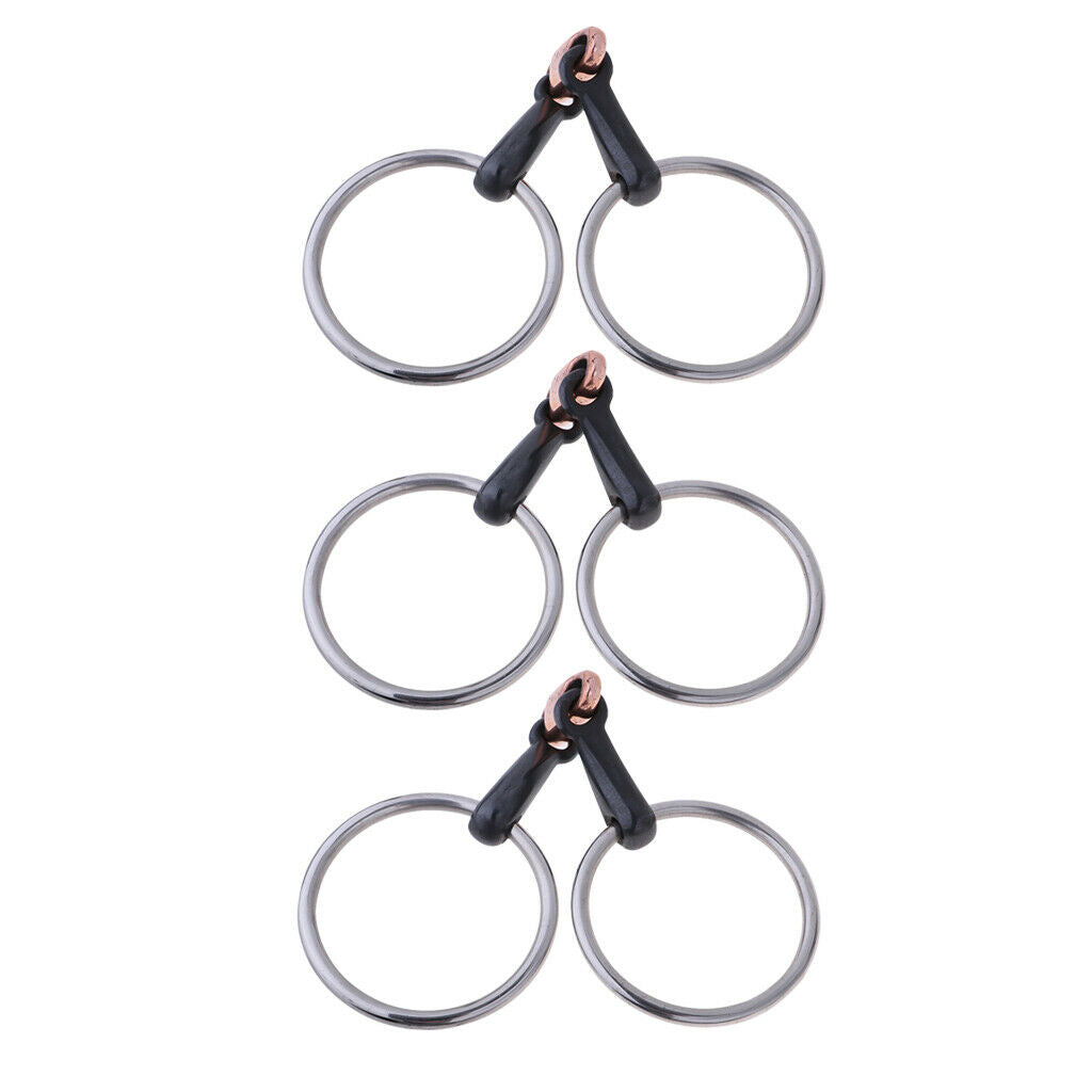 Copper Link Eggbutt   Ring   for Horse 105mm