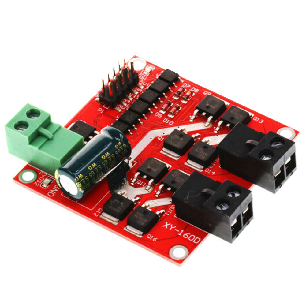 Dual Channel DC Motor Driver Module 160W 7A 12V 24V PWM Drive Reversing Braking