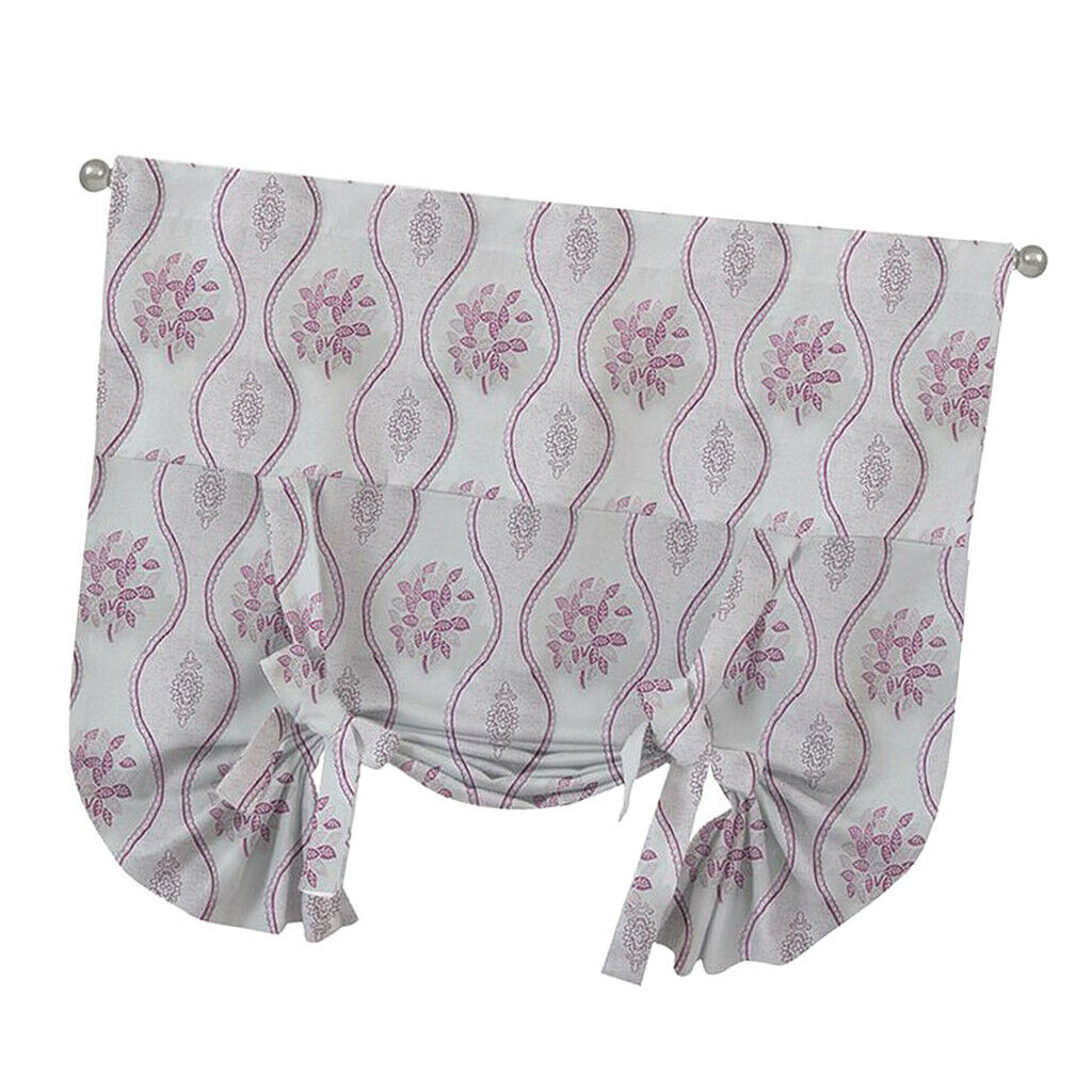 Double-sided Jacquard Blackout Roman Shades Window Curtains 2