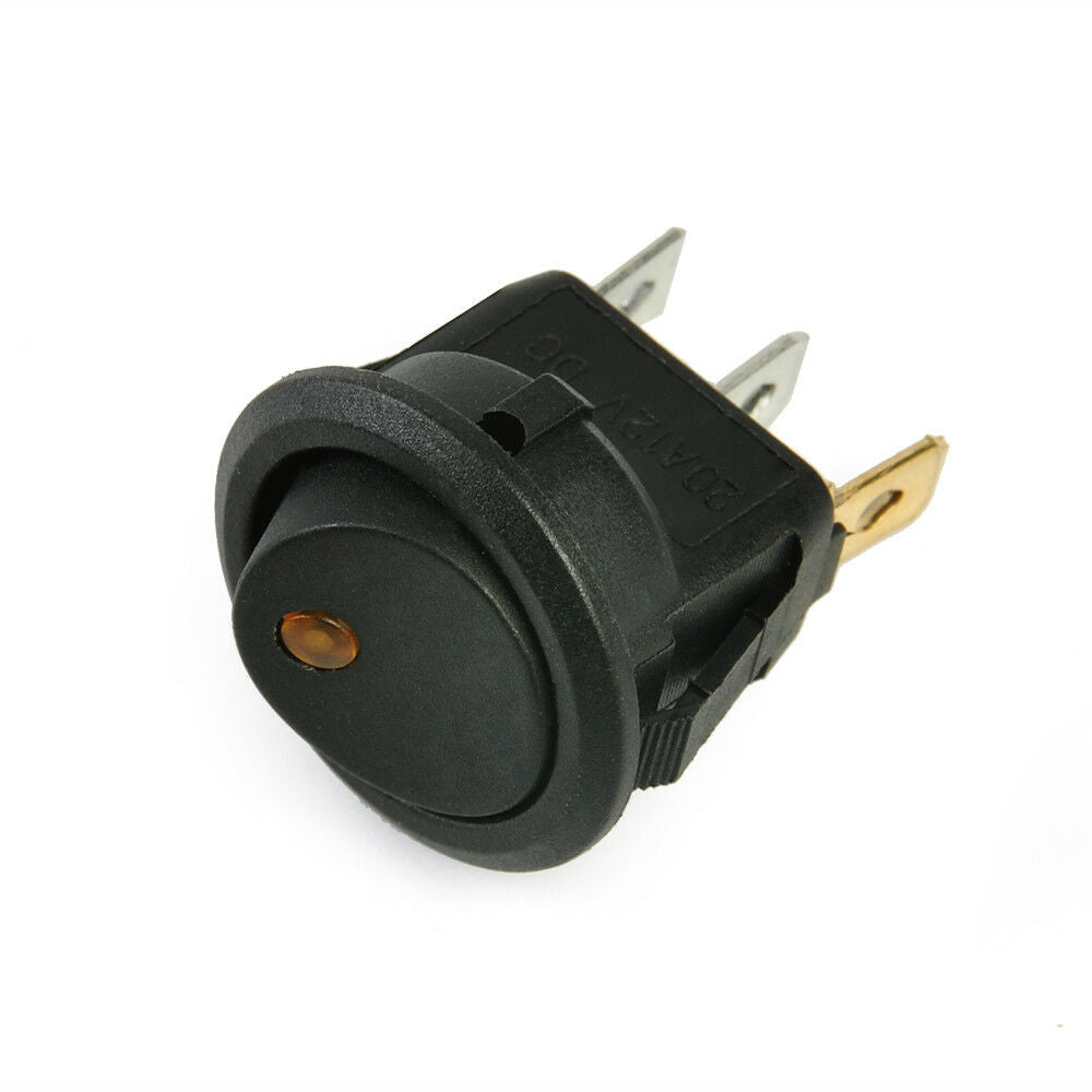Lots 4x Waterproof ON/OFF Car 12V Round Rocker Dot Boat LED Light Toggle Switch