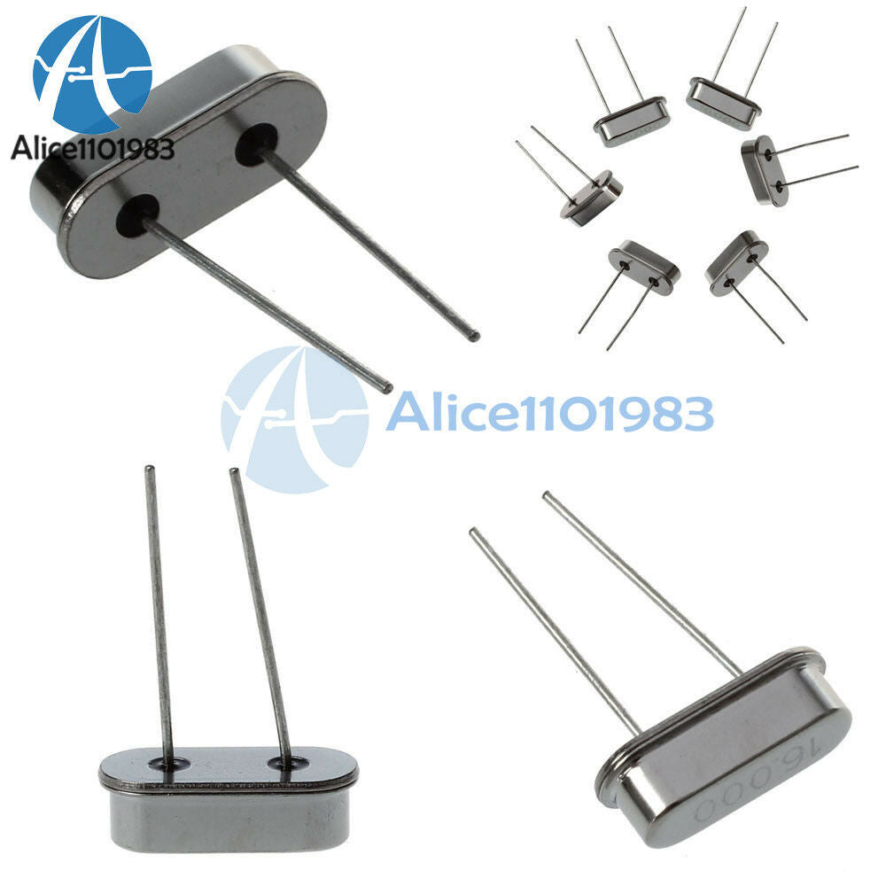 10Pcs 16MHz 16.000MHz 16M HZ HC-49S Inline Feet Passive Crystal Oscillator 20pF