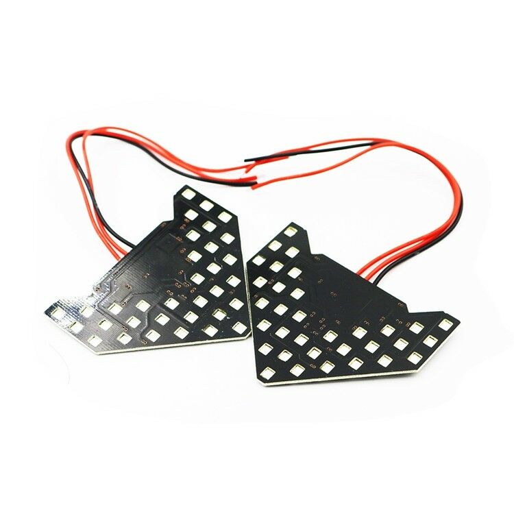 2Pcs Yellow 33-SMD Sequential LED Arrows for Car Side Mirror Turn Signal Lights
