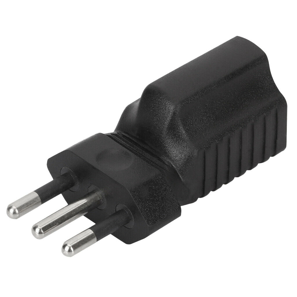 Three Round Pin Extension Plug 5-15R Female 10A 250V Socket Converter