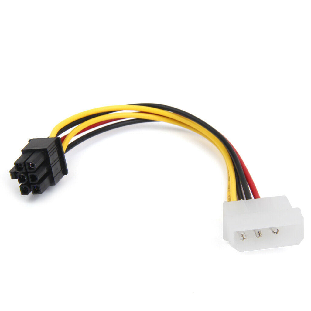 4-Pin  Male to 6-Pin PCI- Express PCI-E Female Power Adapter Cable 18cm
