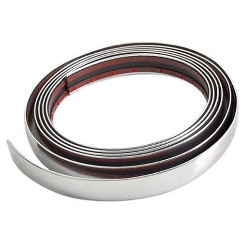 100" Car Bumper Door Edge Lip Guard Chrome Decor Protector Moulding Trim Strip