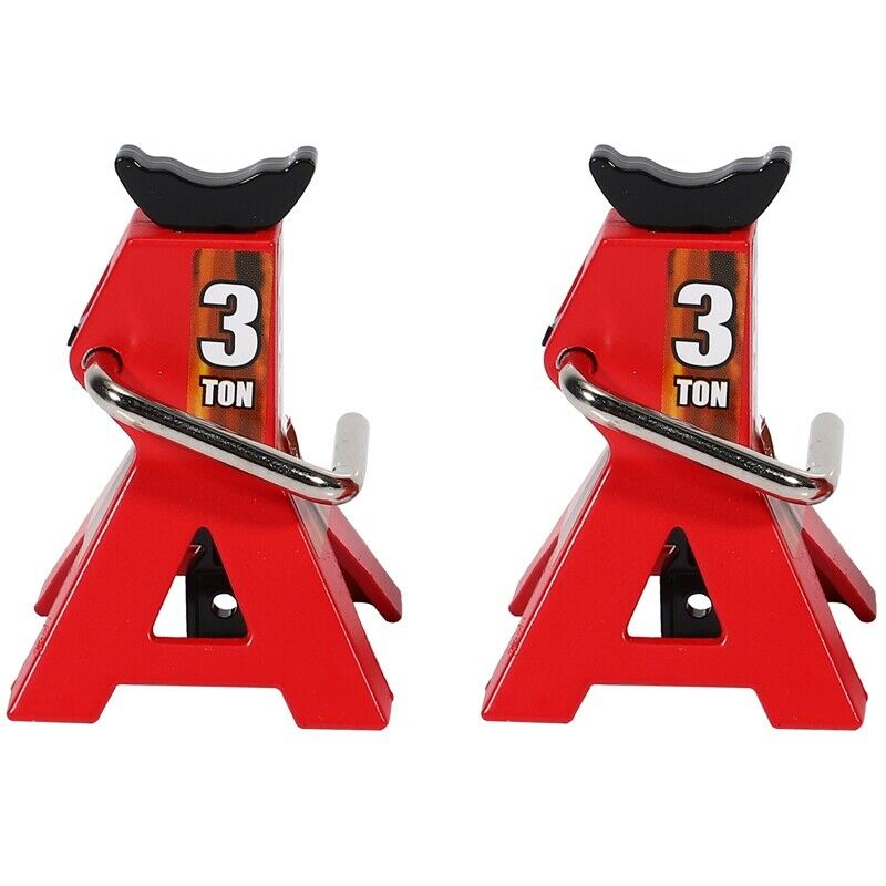 2PCS Metal 3 Ton Simulated Jack Height Adjustable Repair Bracket Scene Tool LiJ3