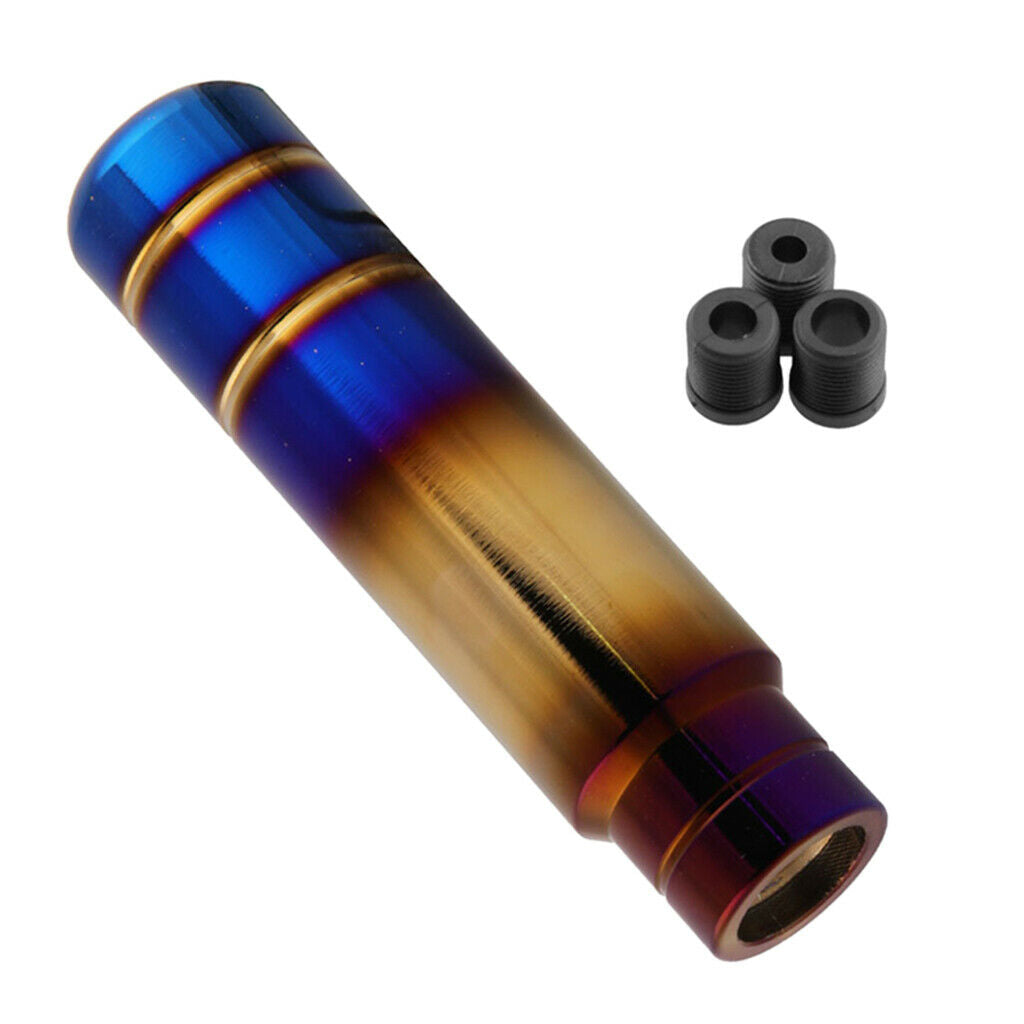 Burnt Blue Aluminum Universal Gear Shift Knob Manual Shifter Lever Head 13CM