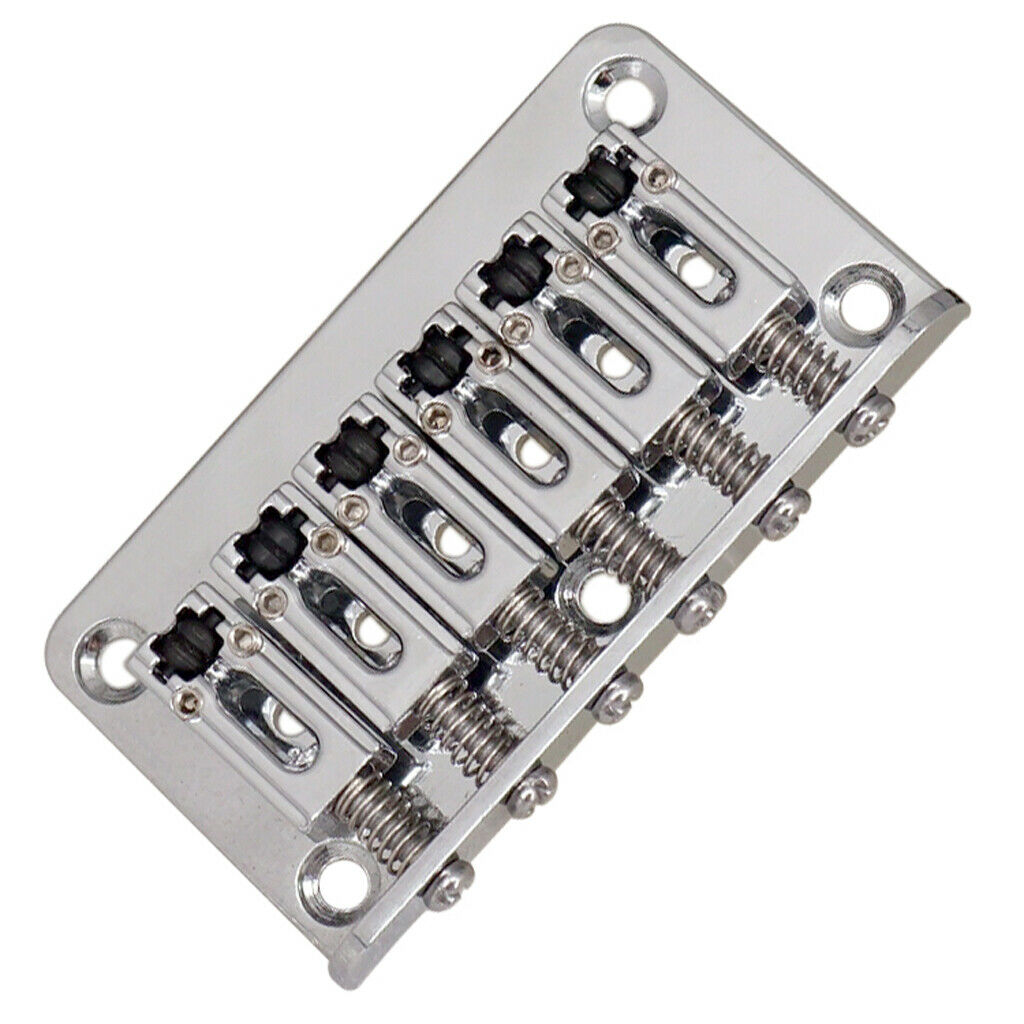 6-String Guitar Bridge Roll Saddle W/ Wrench Screw for Electric Guitar 2Sets