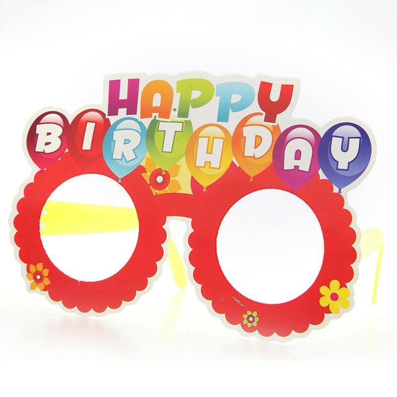1pcs Cartoon funny party paper glasses happy birthday theme party supplie.l8