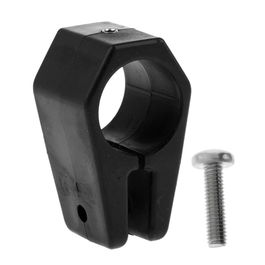 Marine Boat Bimini Top Fitting Black Nylon Jaw Slide Pipe Clamp Fit 1" Tube