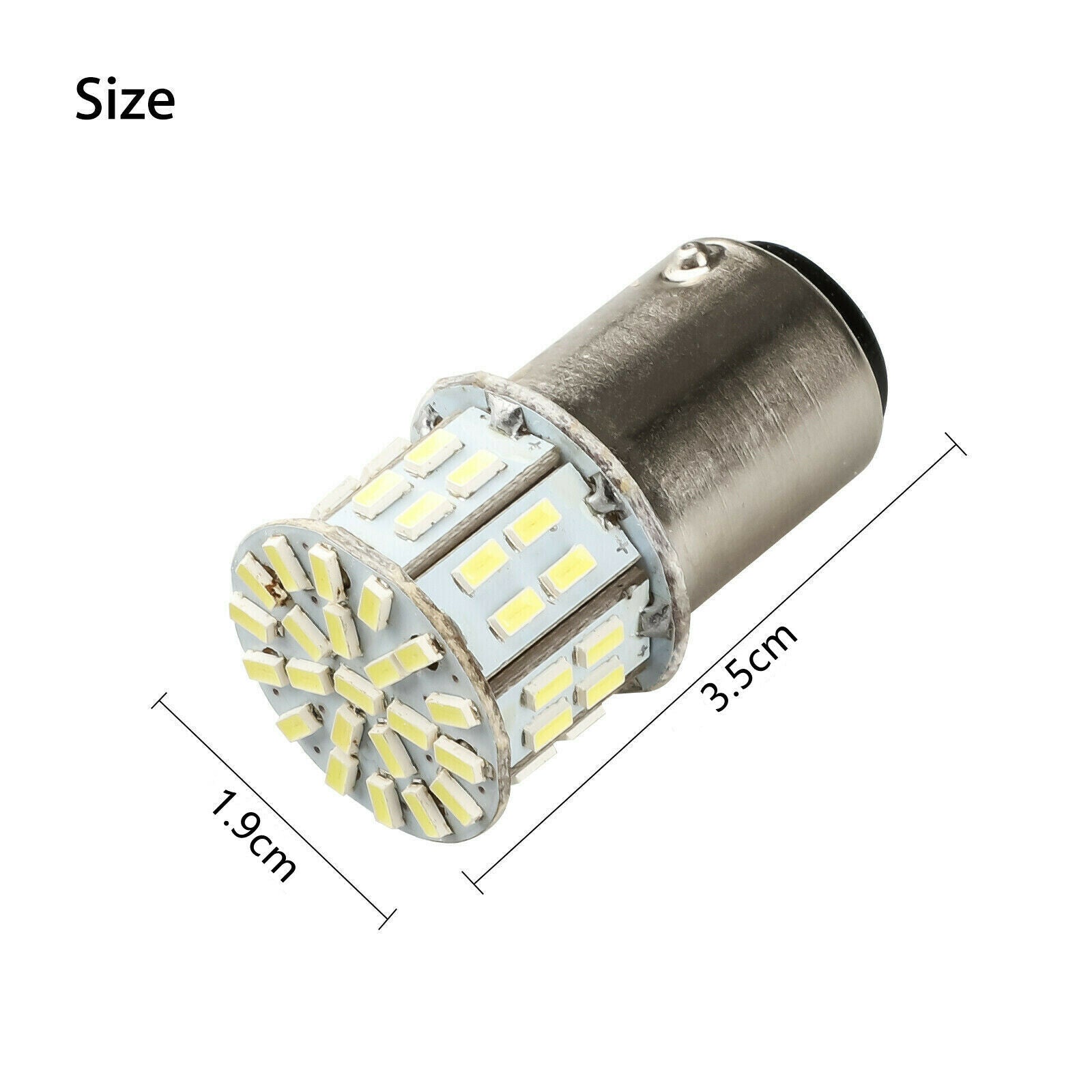 4x 6000K Super White 1157 BAY15D 50-SMD LED Tail Stop Brake Light Bulbs 7528 12V
