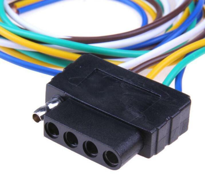 Vehicles Trailer Light Wiring Harness Extension Wire Connector 5 Pin Adapter 36"