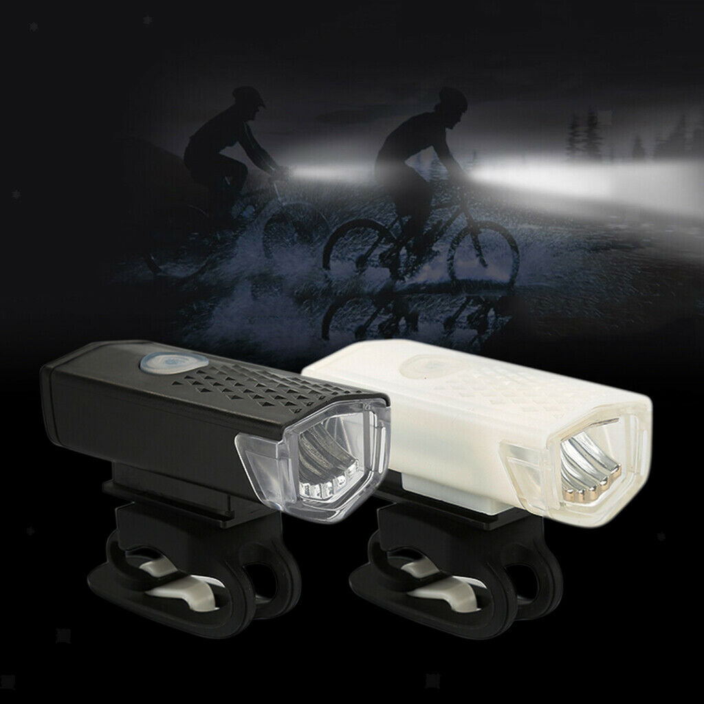 USB Ultra Bright Bike Light Set Front Rear Lamp Headlight Taillight Flashlight