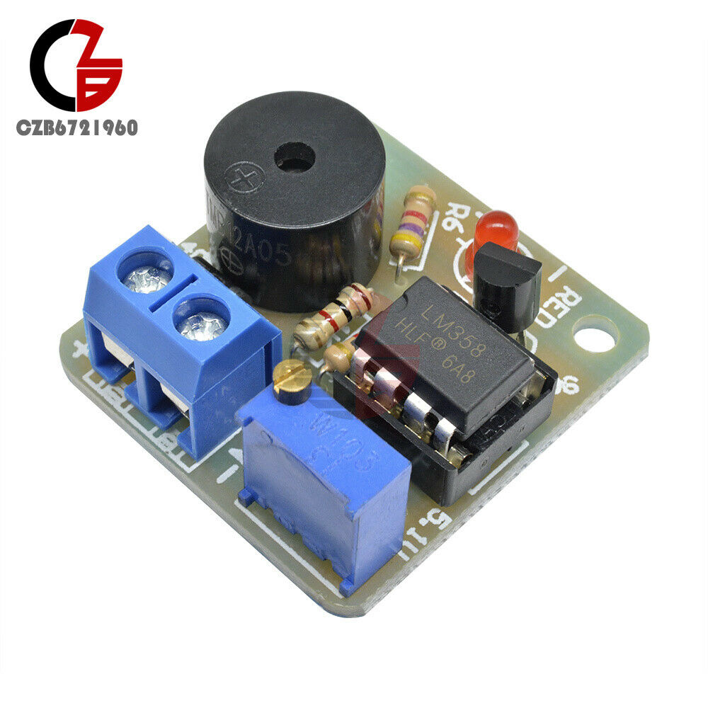 9V 12V Anti Over-discharge Board Low Voltage Protection Module Audible Alarm