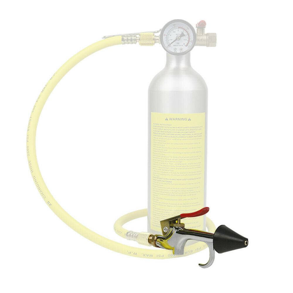 Air Conditioning Line Kit Flushing Tool Tank Spray Gun Nozzle Replacement Kit