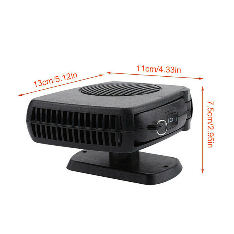 150W Electric Car Heater Heating 12V/24V DC Fan Defogger Defroster Demister Port