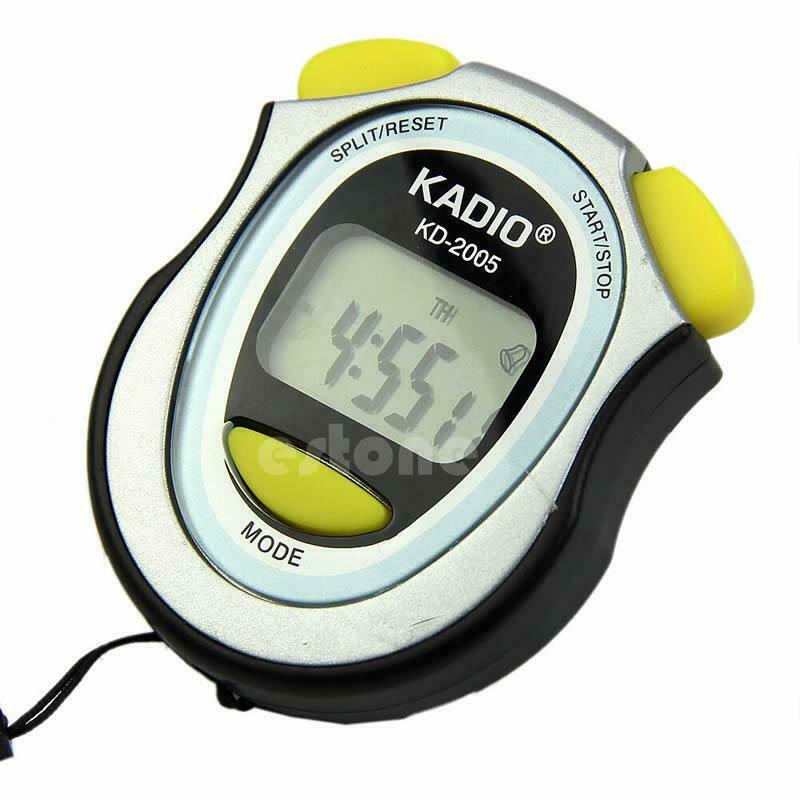 Newest Digital Handheld LCD Chronograph Timer Sports Stopwatch Counter