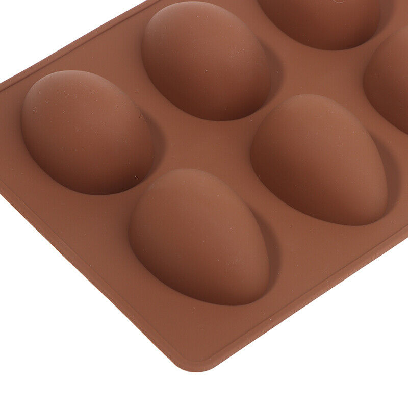 DIY 8 Eggs Shaped Easter Eggs Silicone Baking Mold Pastry Chocolate Puddi.l8