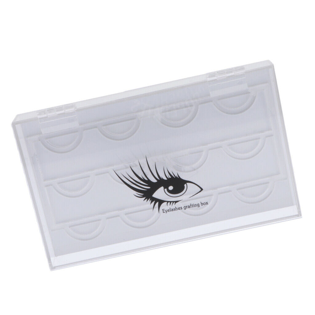 Clear False Eyelash Storage Display Box Container Holder Compartment Case