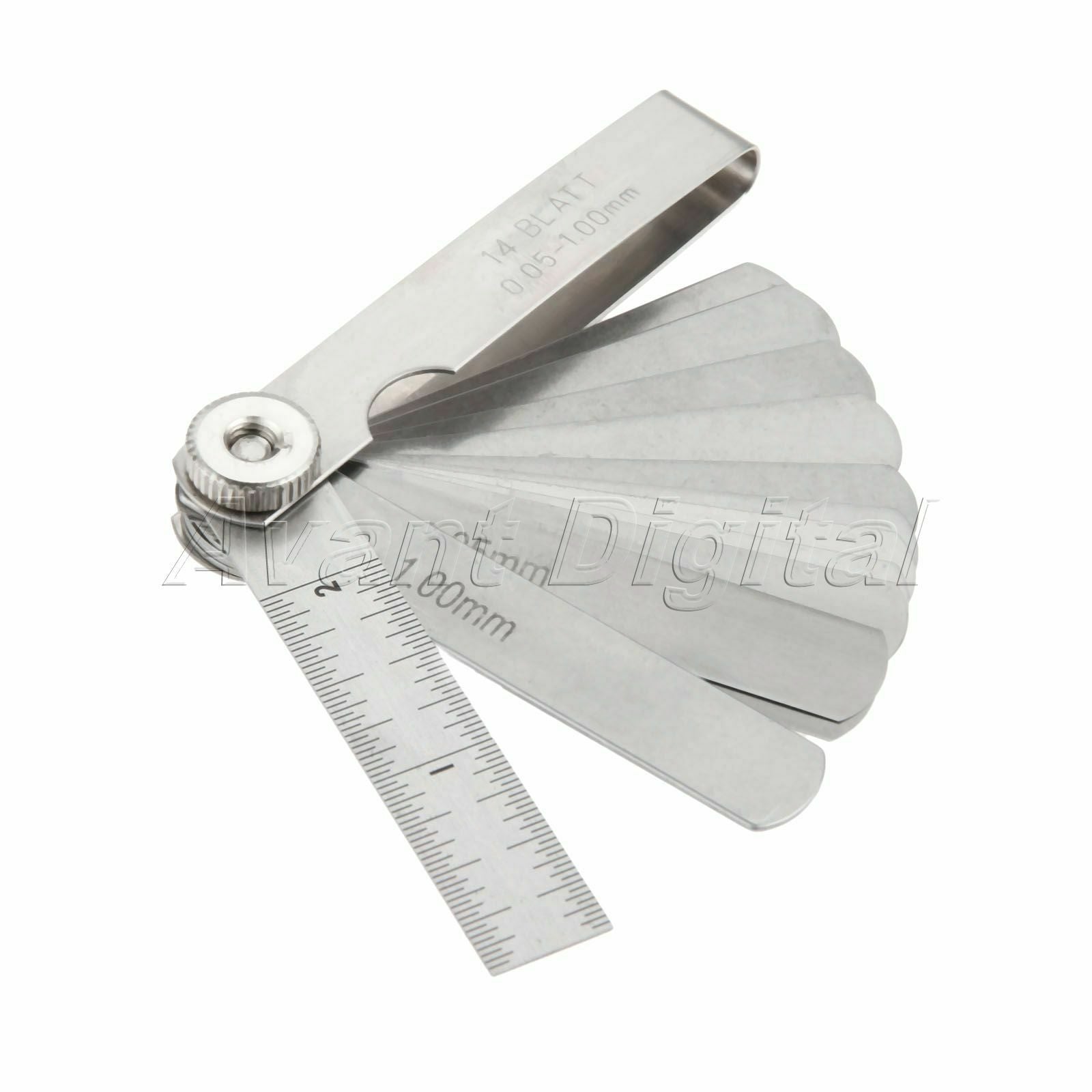 14 Blades 0.5mm-1mm Metric Feeler Gauge Check Iespection Measure Hand Tools New