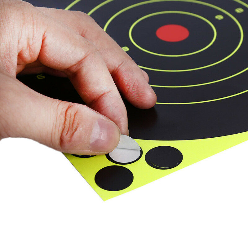 10 sheets/set Shooting Targets Glow Florescent Paper Target for Hunting Arrow US