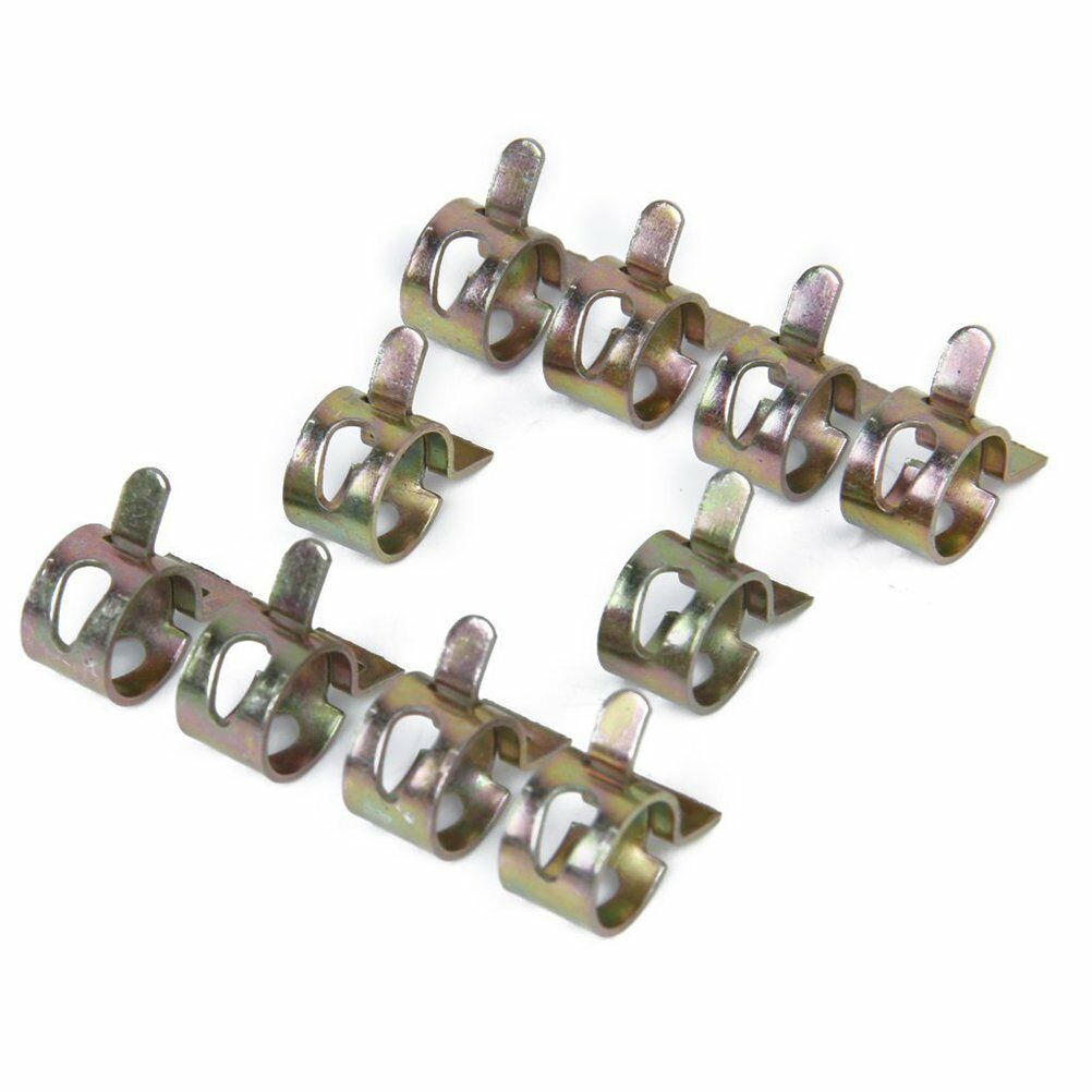 60pc 6 Sizes 7-17mm Car Spring Clip Fuel Oil Water Hose Pipe Tube Clamp Fastener