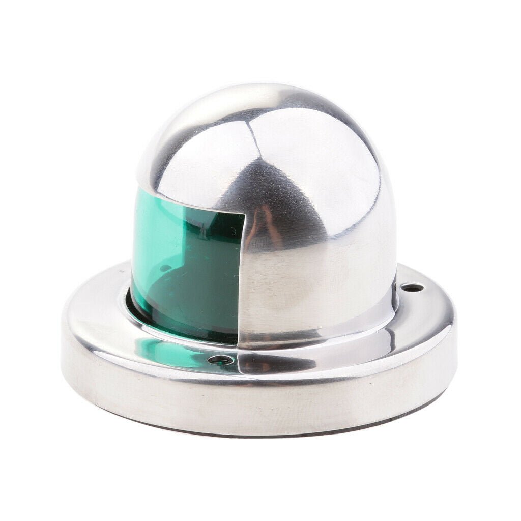 Pack Red & Green Boat Yacht LED Light 12V Stainless Steel Navigation Lamp