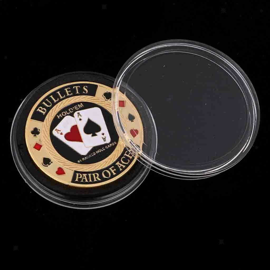 Banker Chips Press Card Poker Souvenir Commemorative Coins Poker Protector C