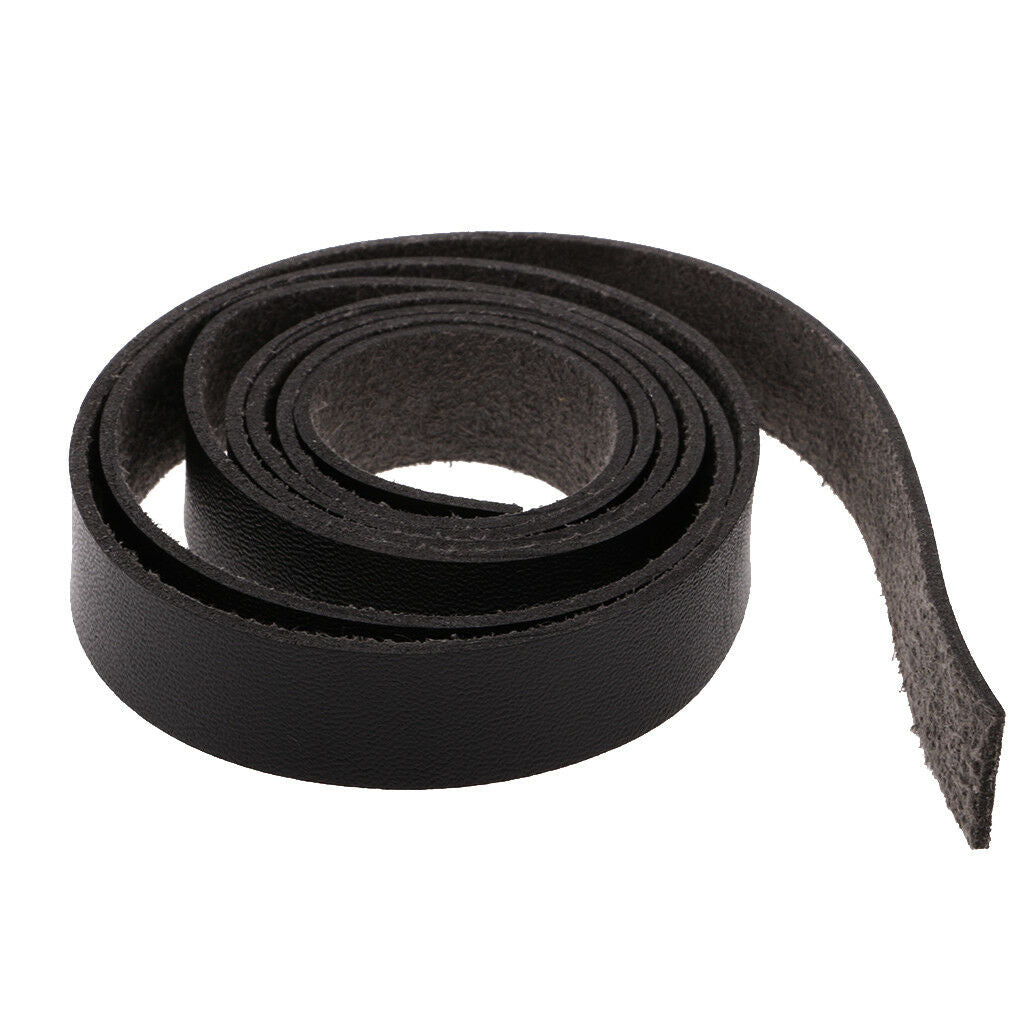 2 Meters 15mm PU Leather Strap Strips for Leather Craft DIY Supplies Black