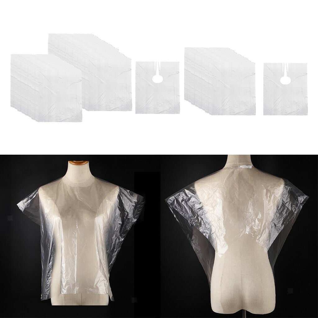 350x Disposable Hair Cutting Capes Salon Gowns Unisex Barber Styling Apron