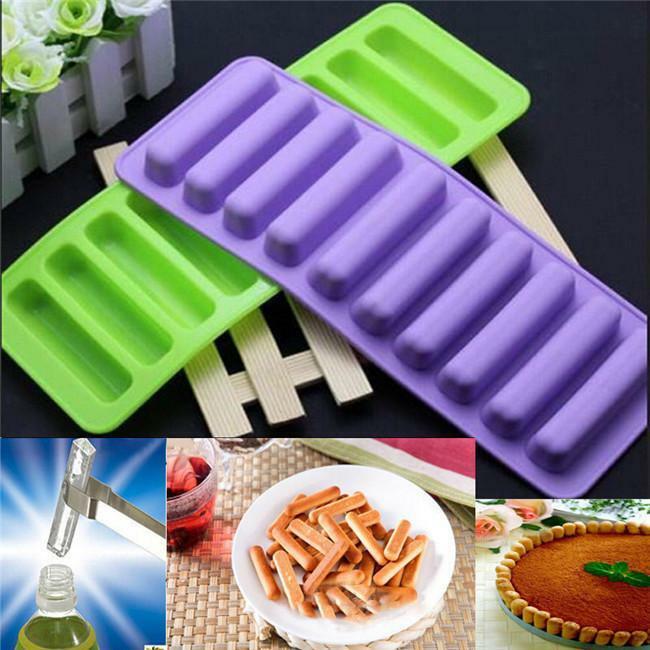 Ice Cube Stick Bottle Silicone Tray Soda Stream Cake Mould Tube Tubes Cyl.l8