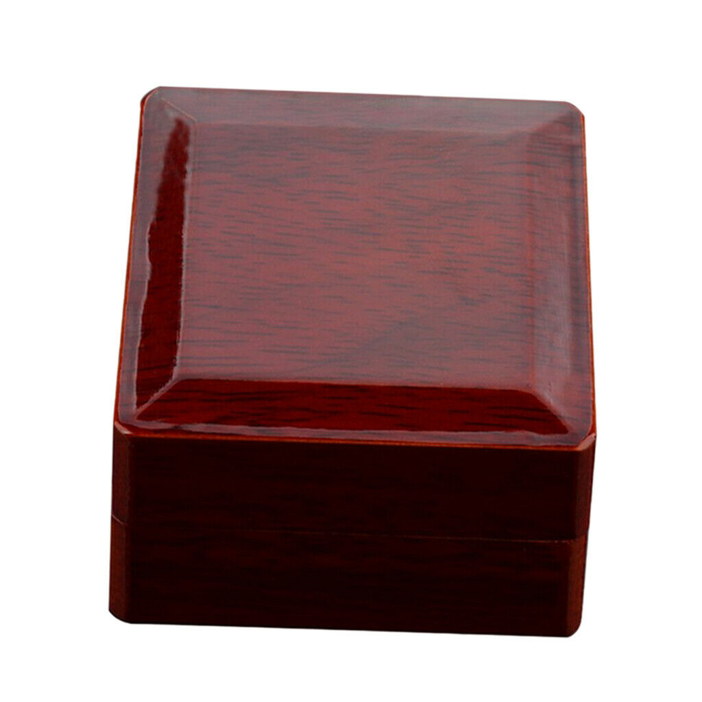 Rosewood Ring Box, Single Ring Solid Wood Marriage Jewelry Storage Case, Gift