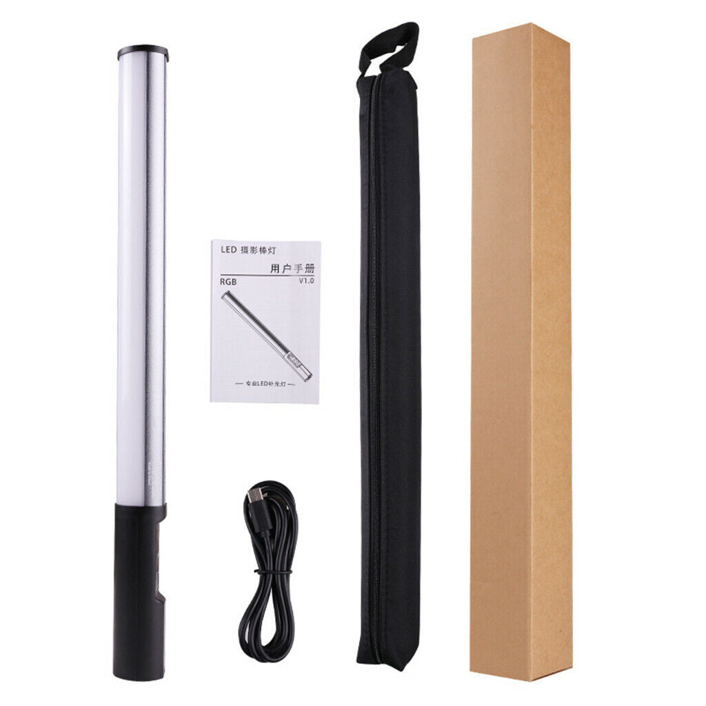 RGB Video Light Stick Photography Built-in Rechargable Battery 1000 Lumens