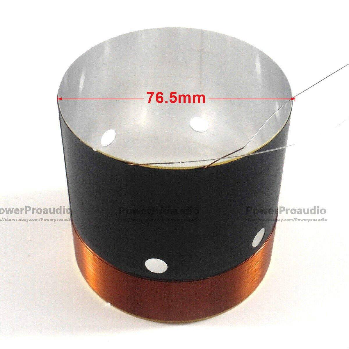 2pcs 76.5MM Bass Voice Coil Woofer white Aluminum High Power For 15 inch Woofer